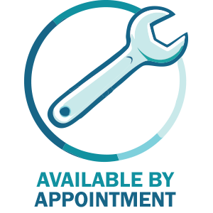 Available by Appointment badge